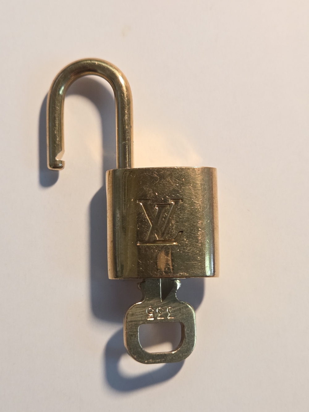 Louis Vuitton Gold Padlock w/ Key (1) #335